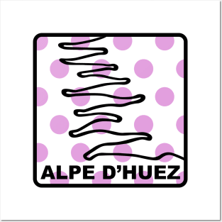 Alpe d'Huez - Queen of the Mountains (QOM) Posters and Art